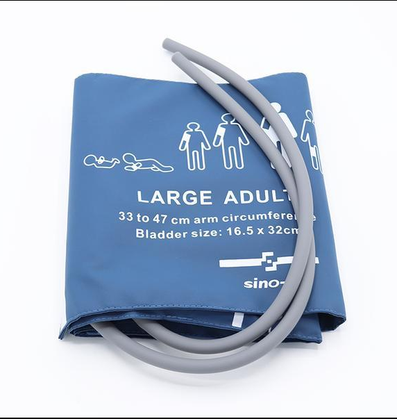 Reusable Blood Pressure Cuff Single Tube Large Adult Use 33 - 47