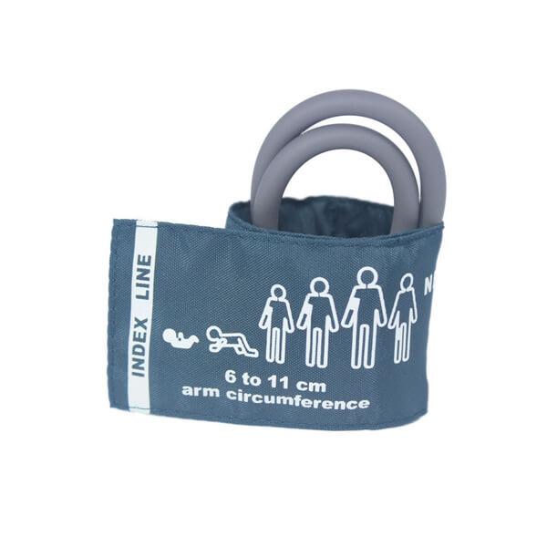 Reusable NIBP Cuff Double Tube Neonate Use 6 - 11 cm Arm Circumference