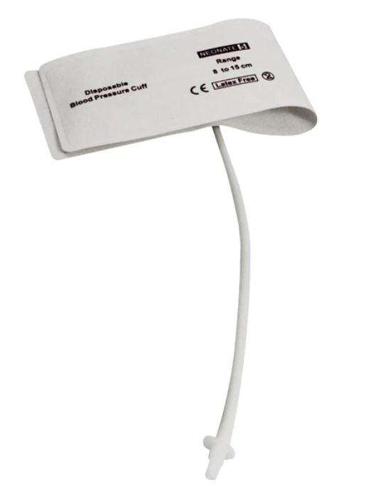 Disposable NIBP Cuff Neonate Veterinary Use Single Tube 8 - 15 cm Package of 10